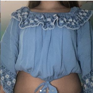 “American Eagle Outfitters 3/4 Sleeve Blouse”